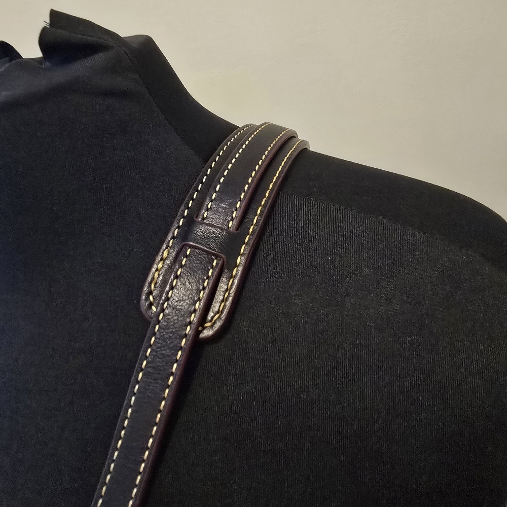 Dooney & Bourke Navy Florentine Leather Letter Carrier - Picture 6 of 6